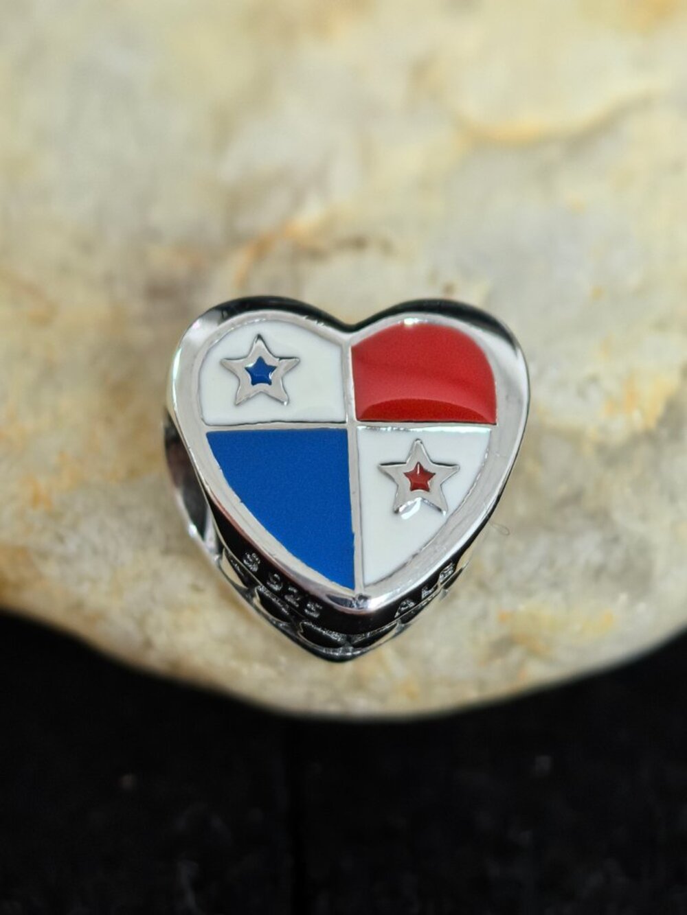 Pandora Panama Exclusive Heart Charm Travel Pendant, S925 Silver Jewelry